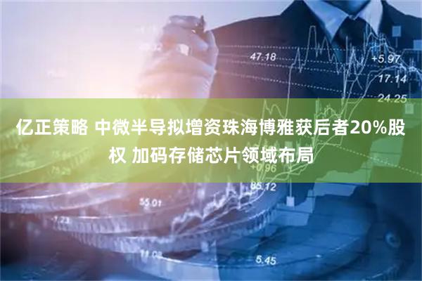 亿正策略 中微半导拟增资珠海博雅获后者20%股权 加码存储芯片领域布局